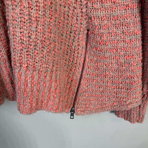 Anthropologie Moth Wool Alpaca Knit V-Neck Sweater Pullover Women's Medium Pink - Picture 8 of 15